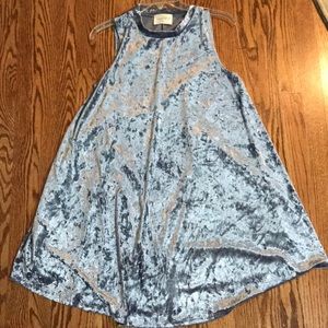 Crushed velvet dress